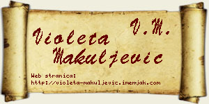 Violeta Makuljević vizit kartica